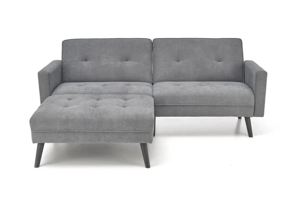 Sofa rozkładana CORNELIUS szara z podnóżkiem I sklep meblowy MIRAT.