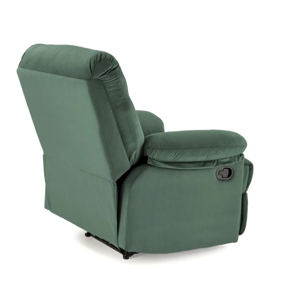 Fotel rozkładany DRAGER VELVET zielony do salonu I sklep meblowy MIRAT.
