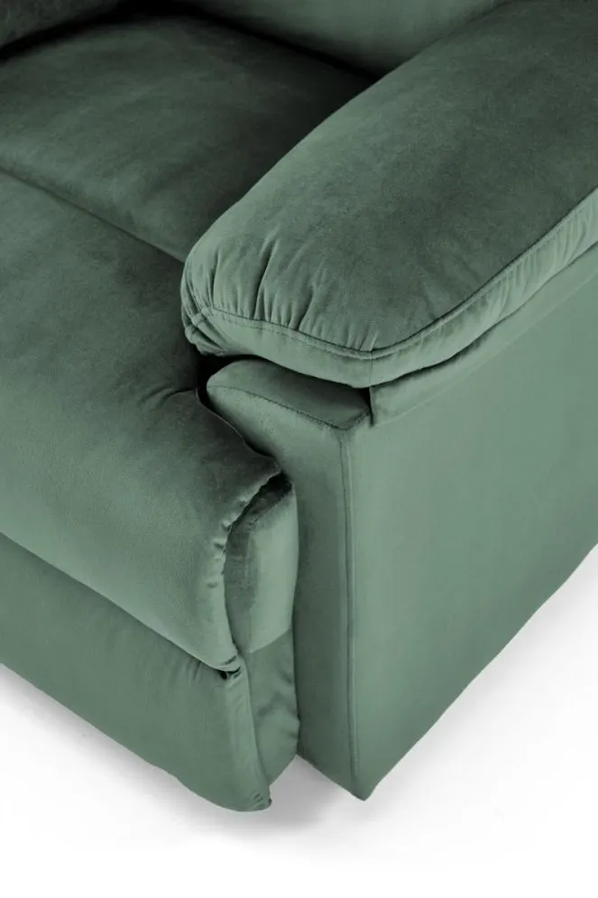 Fotel rozkładany DRAGER VELVET zielony do salonu I sklep meblowy MIRAT.