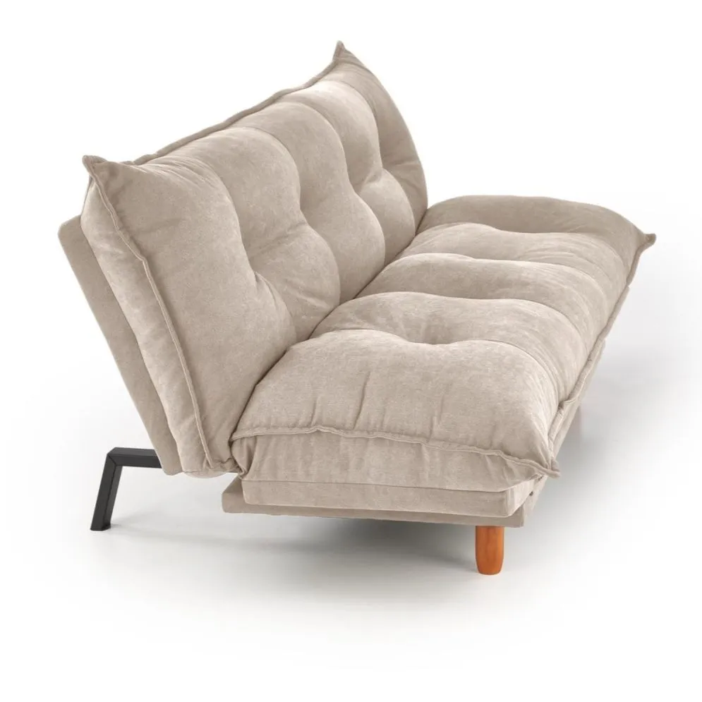 Sofa rozkładana z funkcją spania PILLOW beżowa trzyosobowa I sklep meblowy MIRAT.