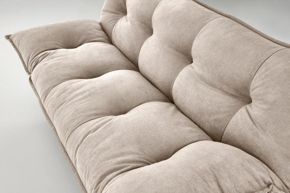 Sofa rozkładana z funkcją spania PILLOW beżowa trzyosobowa I sklep meblowy MIRAT.