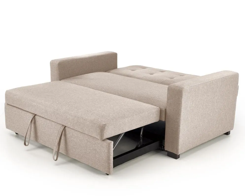 Sofa rozkładana z funkcją spania PAULINIO beżowa do salonu I sklep meblowy MIRAT.