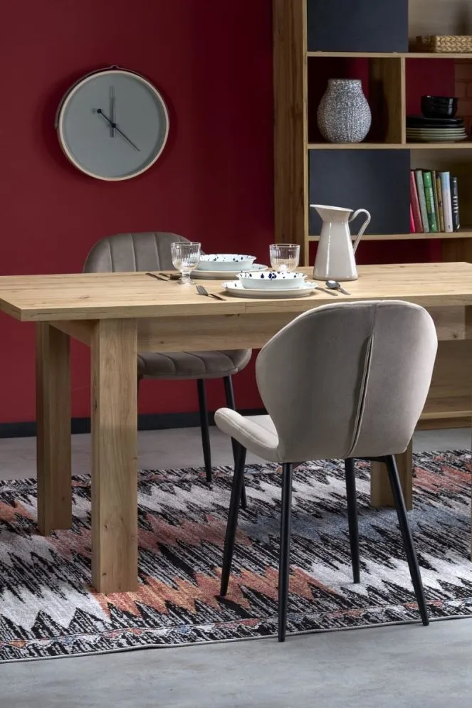 Stół rozkładany BAGIO 120(160)x80 dąb artisan do jadalni I sklep meblowy MIRAT. styl SKANDYNAWSKI