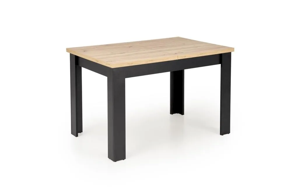 Stół rozkładany BAGIO 120(160)x80 dąb artisan/czarny w stylu skandynawskim I sklep meblowy MIRAT. styl SKANDYNAWSKI