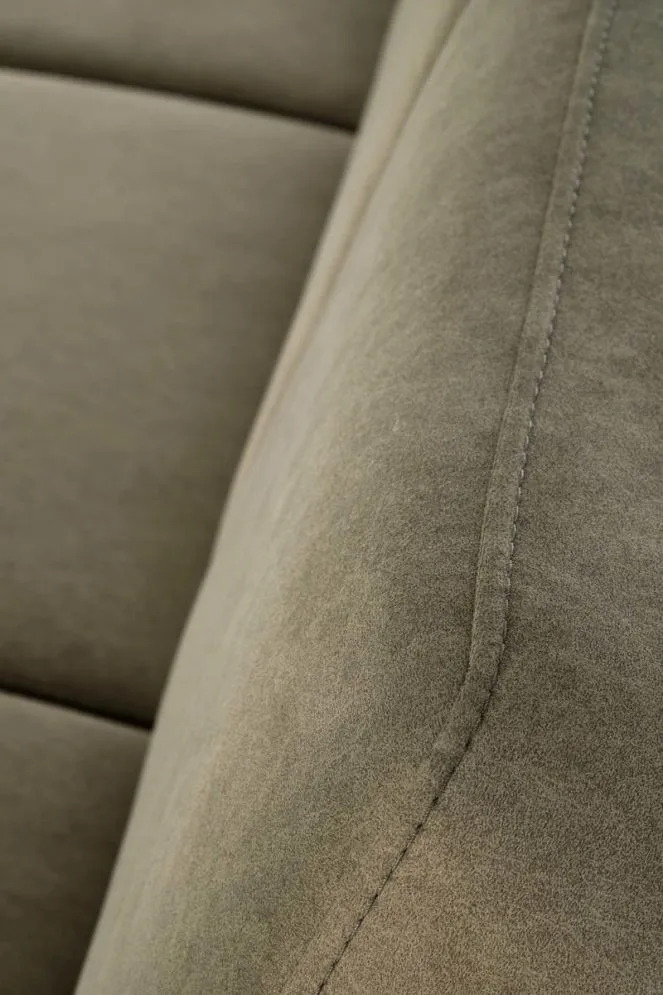 Sofa MILANO 3S oliwkowa/orzech trzyosobowa w stylu vintage I sklep meblowy MIRAT. styl SKANDYNAWSKI, VINTAGE