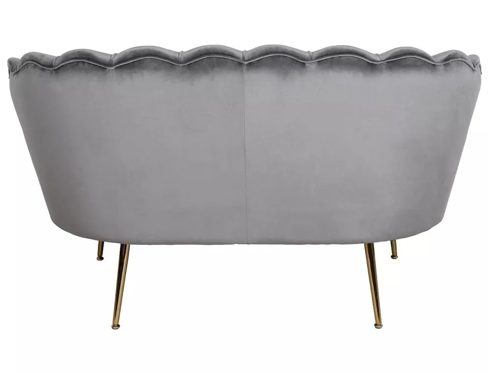 Sofa CAMELLIA 2 VELVET szara welurowa I sklep meblowy MIRAT. styl GLAMOUR