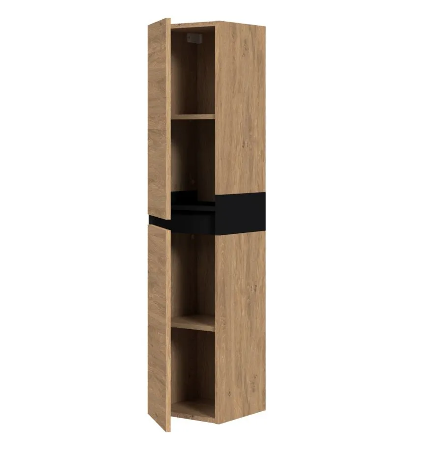 Szafka łazienkowa DUESA 2D 30cm dąb złoty dwudrzwiowa I sklep meblowy MIRAT. styl LOFT, SKANDYNAWSKI kolekcja DUESA