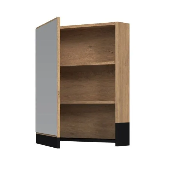 Szafka łazienkowa DUESA 1D 60cm dąb złoty z lustrem wisząca I sklep meblowy MIRAT. styl LOFT, SKANDYNAWSKI kolekcja DUESA