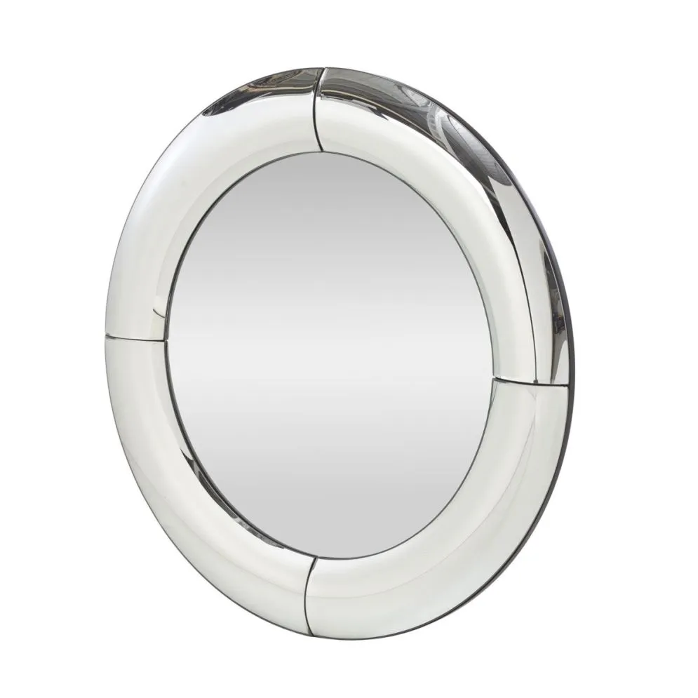 Lustro dekoracyjne MOON 80x80cm srebrne do salonu I sklep meblowy MIRAT. styl GLAMOUR