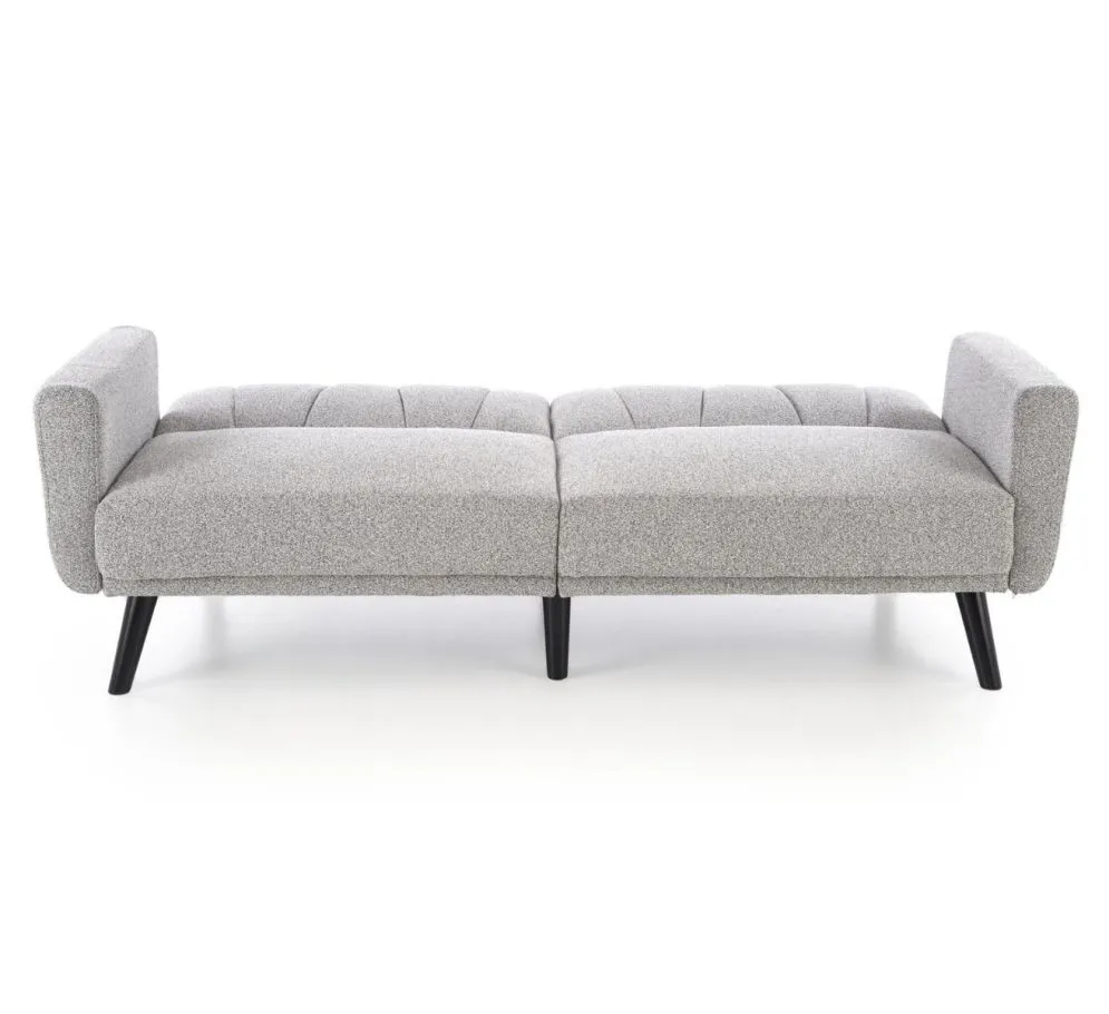 Sofa rozkładana LARIX szara na drewnianych nogach  I sklep meblowy MIRAT.