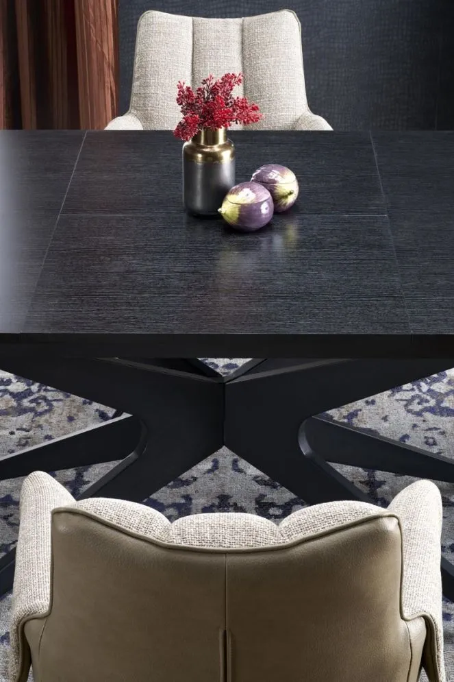 Stół rozkładany SANDRO 180(240)x100 czarny loftowy I sklep meblowy MIRAT. styl LOFT