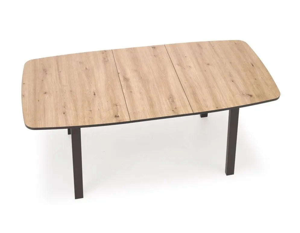 Stół rozkładany BARRIL 130(170)x80 dąb artisan/czarny loftowy I sklep meblowy MIRAT. styl LOFT