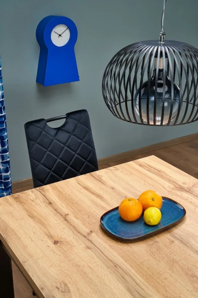 Stół rozkładany QUBIK 80(200)x80 dąb artisan/czarny matowy I sklep meblowy MIRAT. styl LOFT