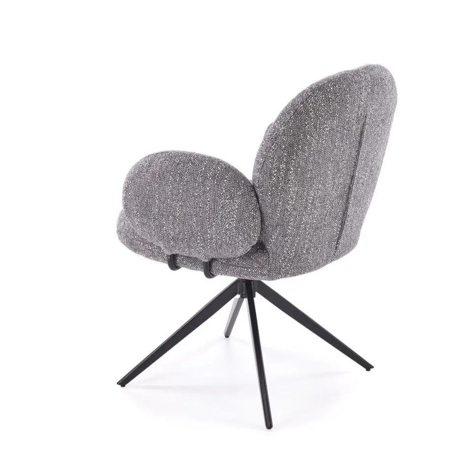 Krzesło tapicerowane K568 szare obracane 360° I sklep meblowy MIRAT. styl LOFT