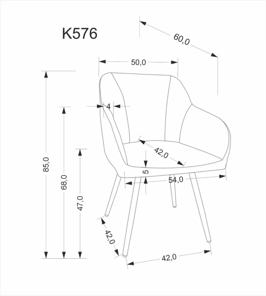 Krzesło tapicerowane K576 beżowe obracane 360° I sklep meblowy MIRAT. styl LOFT