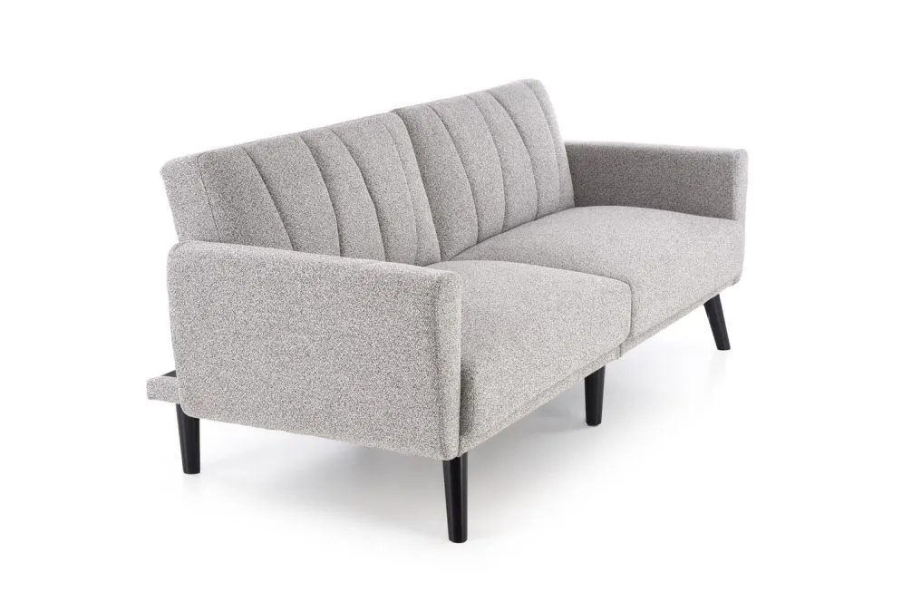 Sofa rozkładana LARIX szara na drewnianych nogach  I sklep meblowy MIRAT.