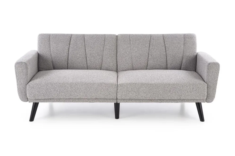 Sofa rozkładana LARIX szara na drewnianych nogach  I sklep meblowy MIRAT.