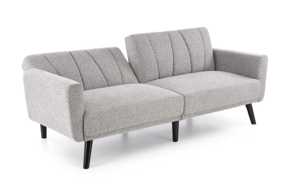 Sofa rozkładana LARIX szara na drewnianych nogach  I sklep meblowy MIRAT.