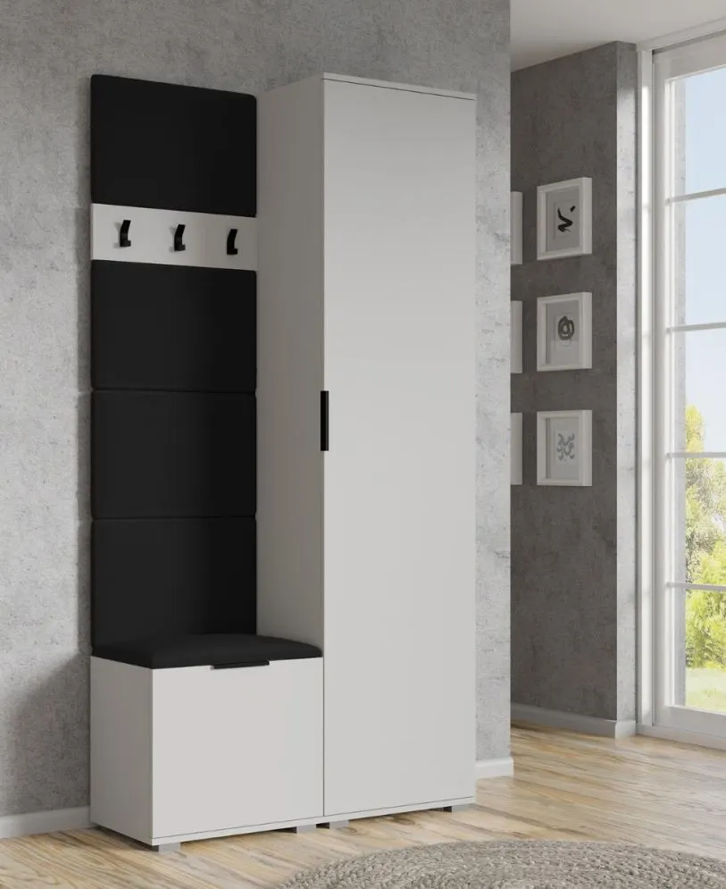 Panel tapicerowany CLIF P-50 50x35 czarny welurowy I sklep meblowy MIRAT.  kolekcja CLIF