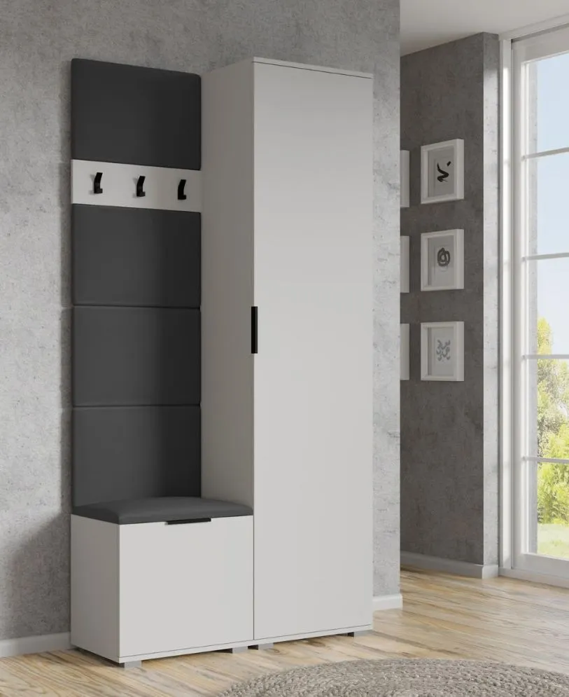 Panel tapicerowany CLIF P-50 50x35 szary do przedpokoju I sklep meblowy MIRAT. kolekcja CLIF