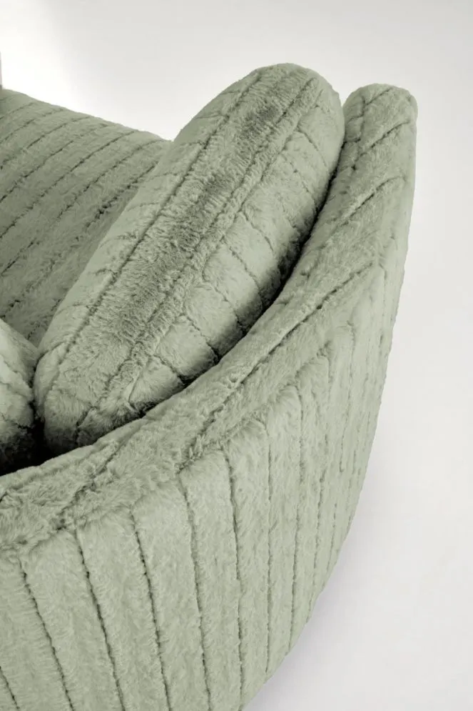 Wygodny fotel rozkładany elektrycznie PEGAS miętowy obracany z funkcją kołyski I sklep meblowy MIRAT.