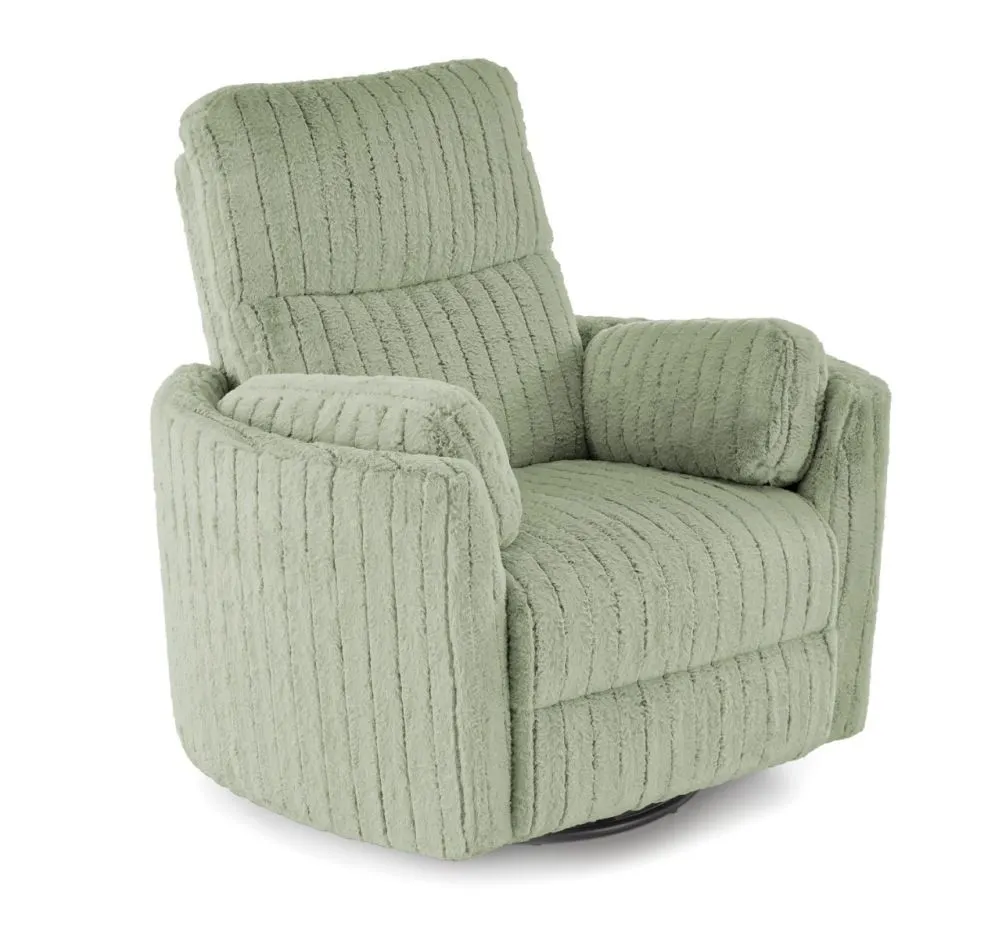 Wygodny fotel rozkładany elektrycznie PEGAS miętowy obracany z funkcją kołyski I sklep meblowy MIRAT.