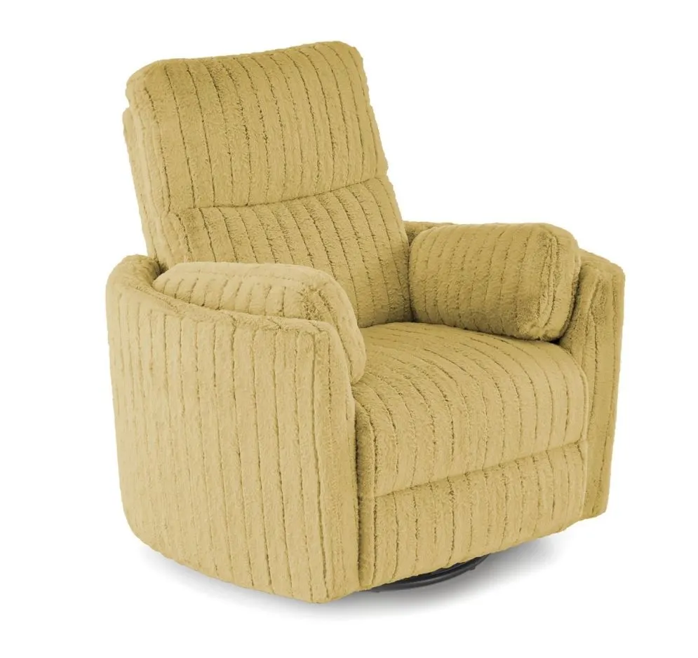 Fotel rozkładany elektrycznie PEGAS musztardowy obracany z funkcją kołyski I sklep meblowy MIRAT.