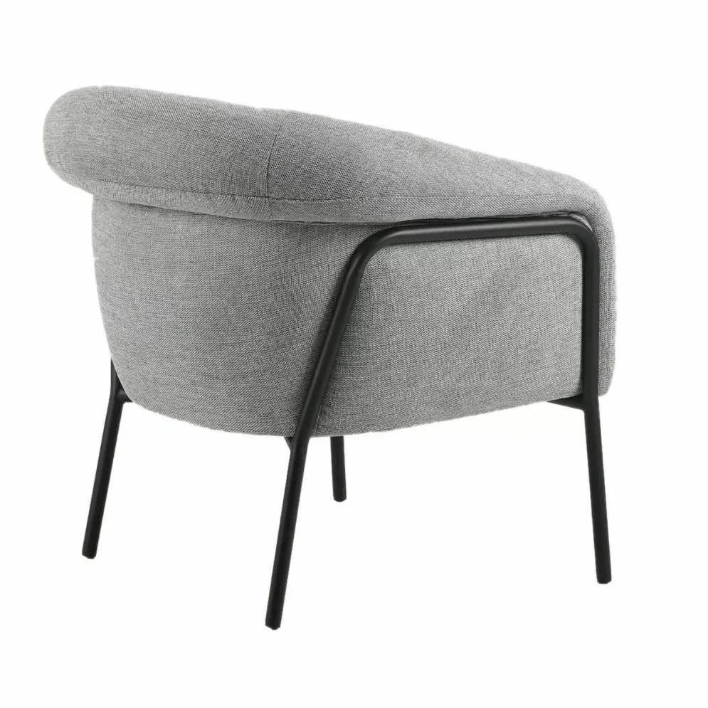 Fotel tapicerowany CLOLVER BREGO szary kubełkowy I sklep meblowy MIRAT. styl LOFT