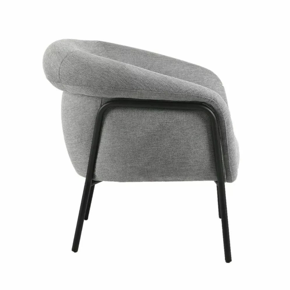 Fotel tapicerowany CLOLVER BREGO szary kubełkowy I sklep meblowy MIRAT. styl LOFT