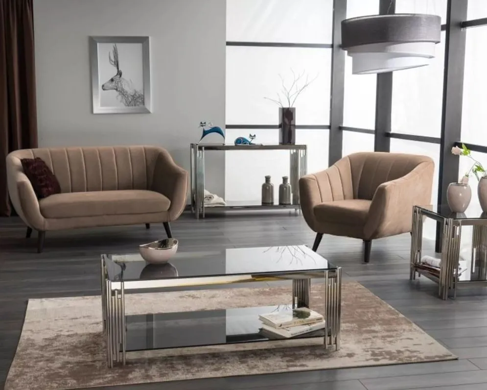 Sofa ELITE 2 VELVET beżowa I sklep meblowy MIRAT. styl GLAMOUR, VINTAGE