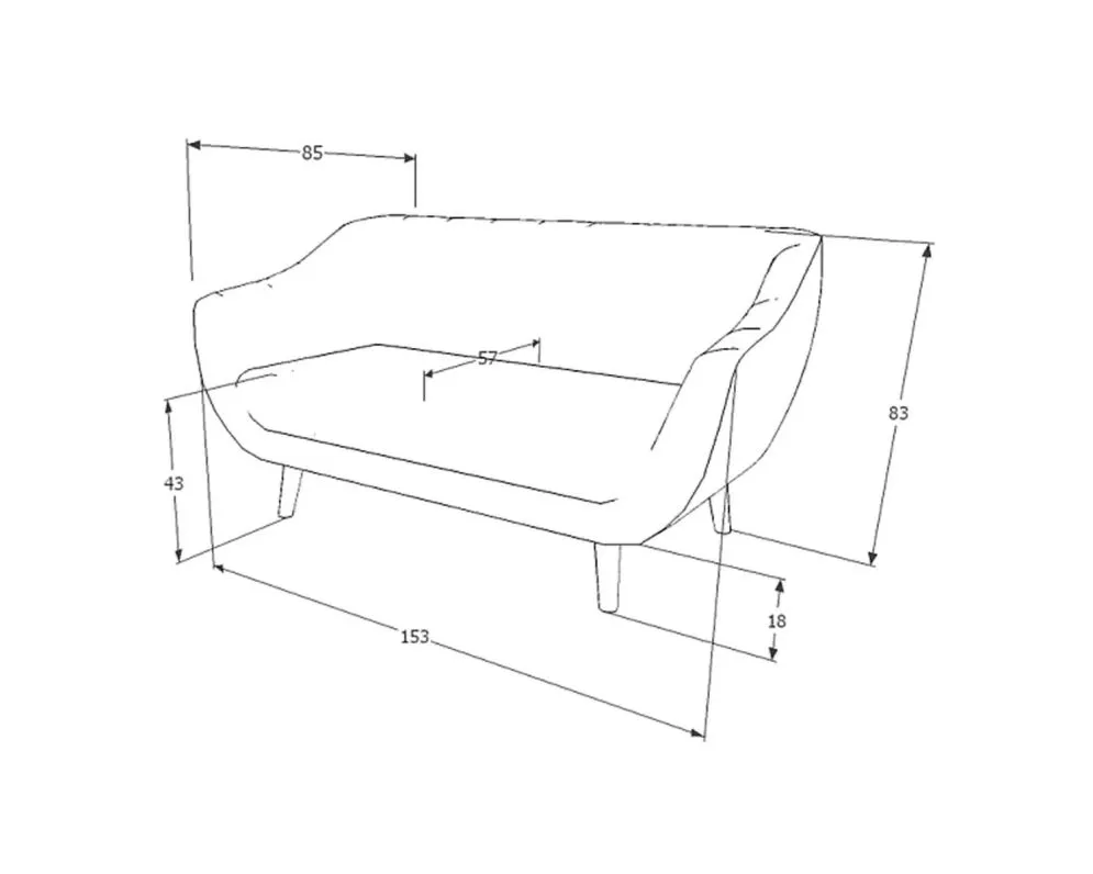 Sofa ELITE 2 VELVET szara I sklep meblowy MIRAT. styl GLAMOUR, VINTAGE