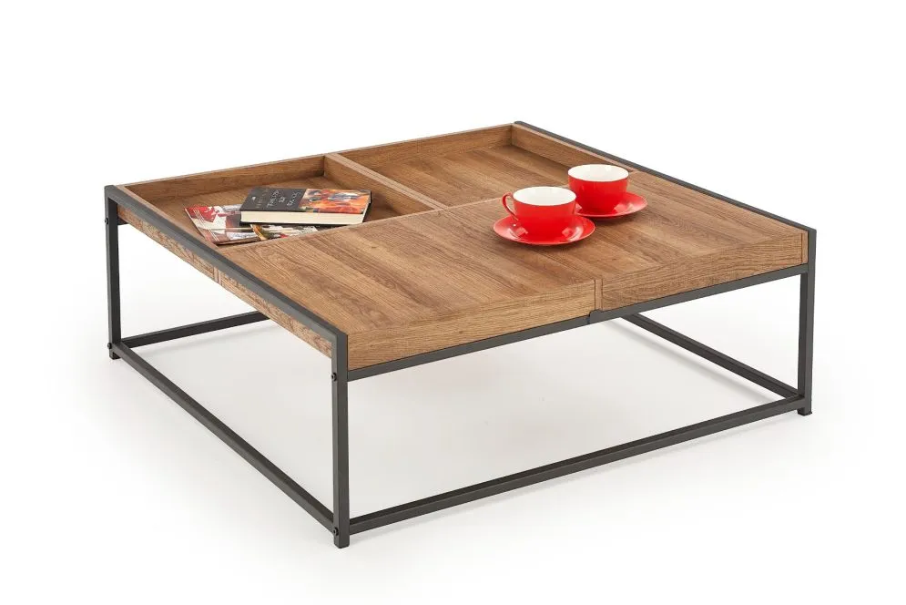 Ława FREGATA drewniana z blatem z 4 modułów w stylu loft | MIRAT. styl LOFT