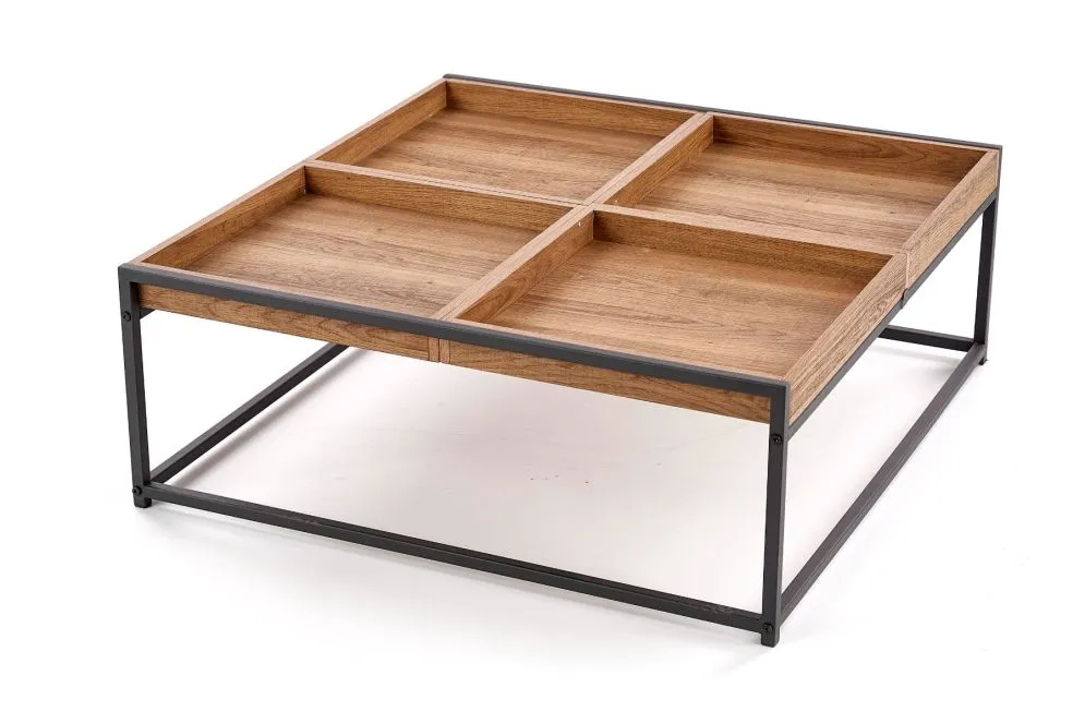 Ława FREGATA drewniana z blatem z 4 modułów w stylu loft | MIRAT. styl LOFT