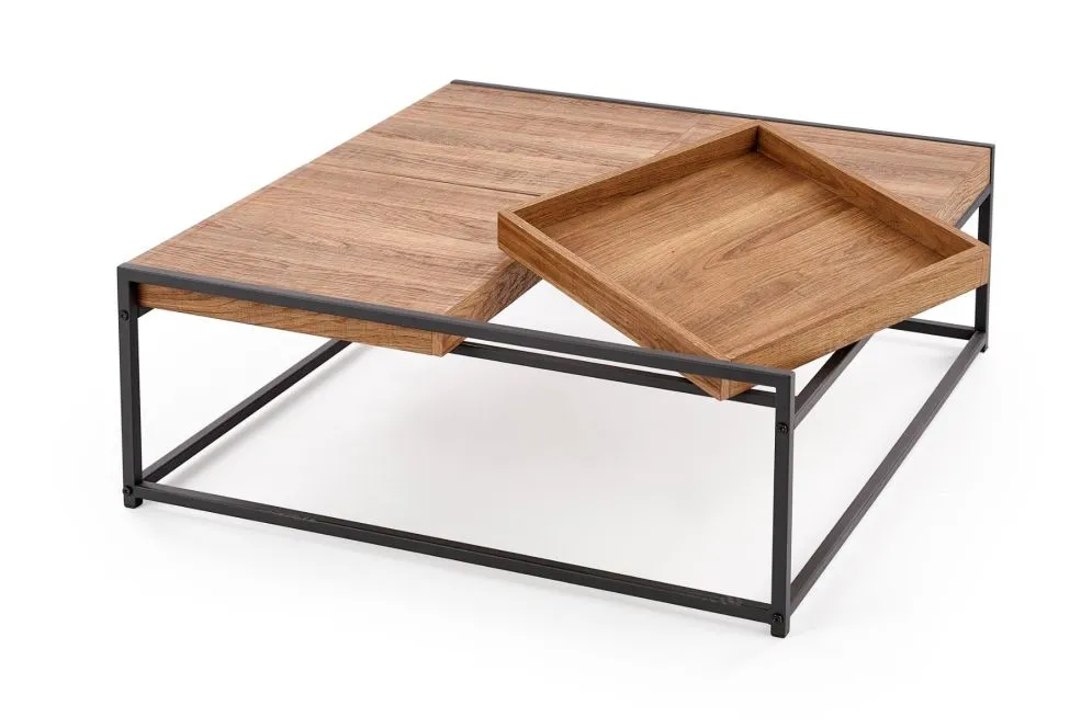 Ława FREGATA drewniana z blatem z 4 modułów w stylu loft | MIRAT. styl LOFT