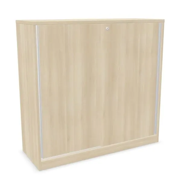 Szafka biurowa przesuwna EASY SPACE CABINET S 3-OH 120cm akacjowa zamykana I sklep meblowy MIRAT.