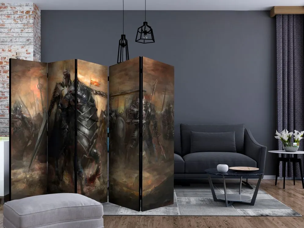 Parawan akustyczny Dla dzieci 225x172 cm 5-częściowy zielony | MIRAT.
