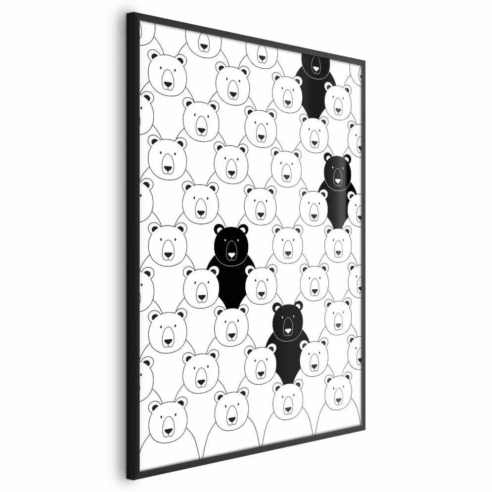 Plakat Obcy w stadzie 29,7x42 cm z ramą czarną bez marginesu | MIRAT.