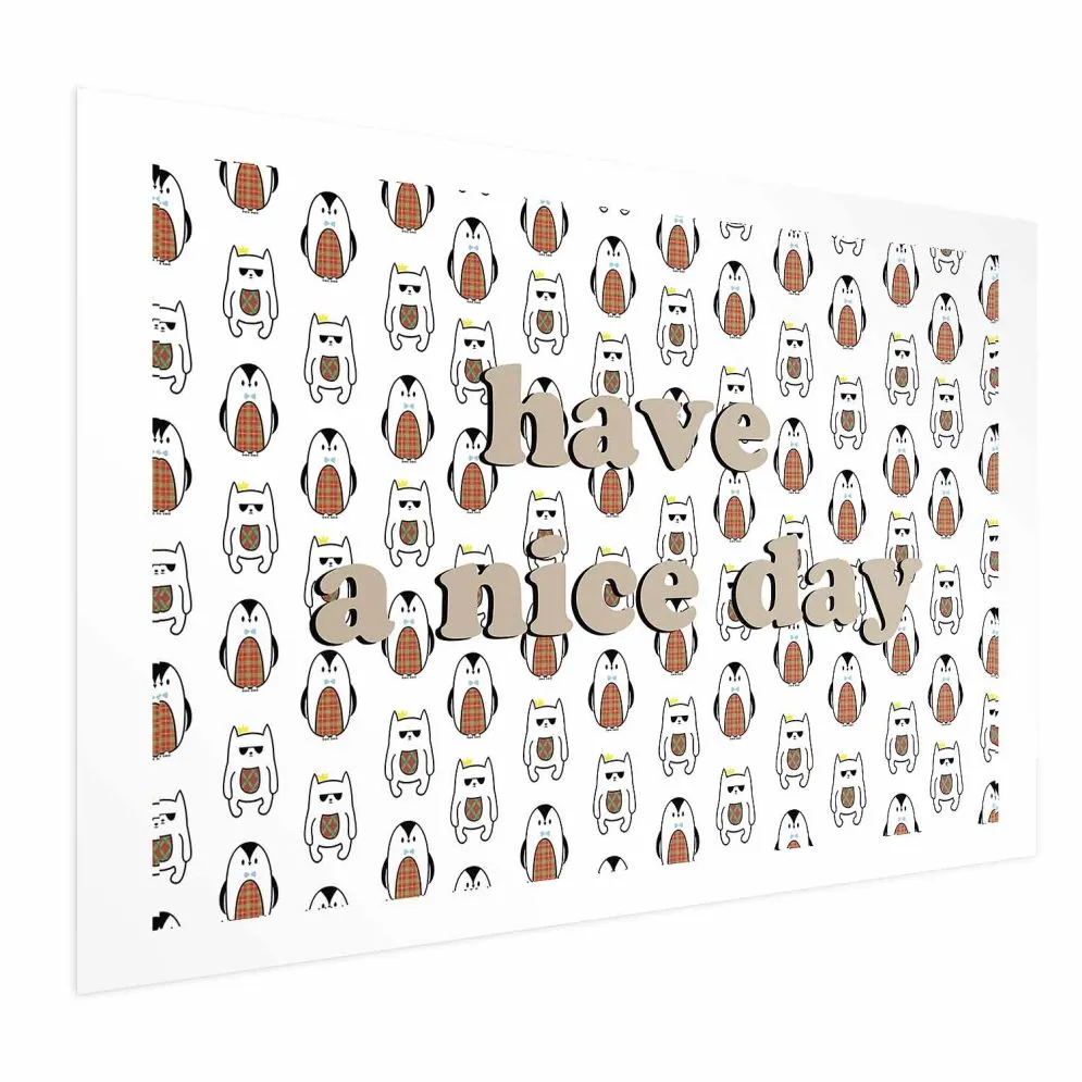 Plakat Nice day 42x29,7 cm bez ramy z marginesem | MIRAT.