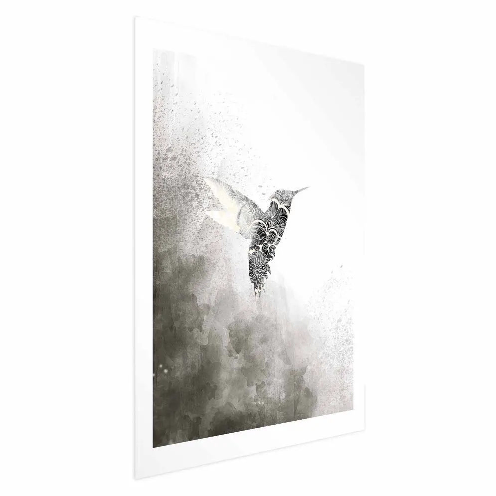 Plakat Etniczny koliber 40x60 cm bez ramy z marginesem | MIRAT.