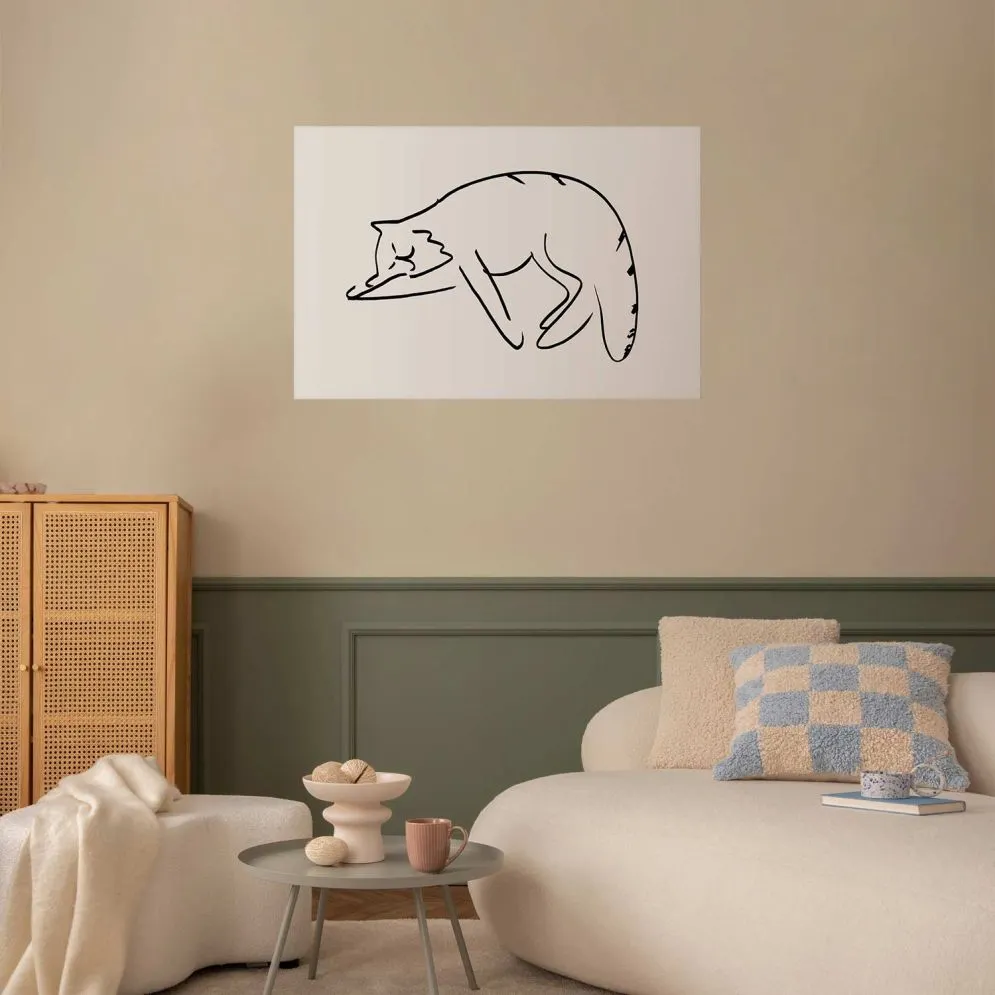 Plakat Kocie sny 90x60 cm bez ramy z marginesem | MIRAT.