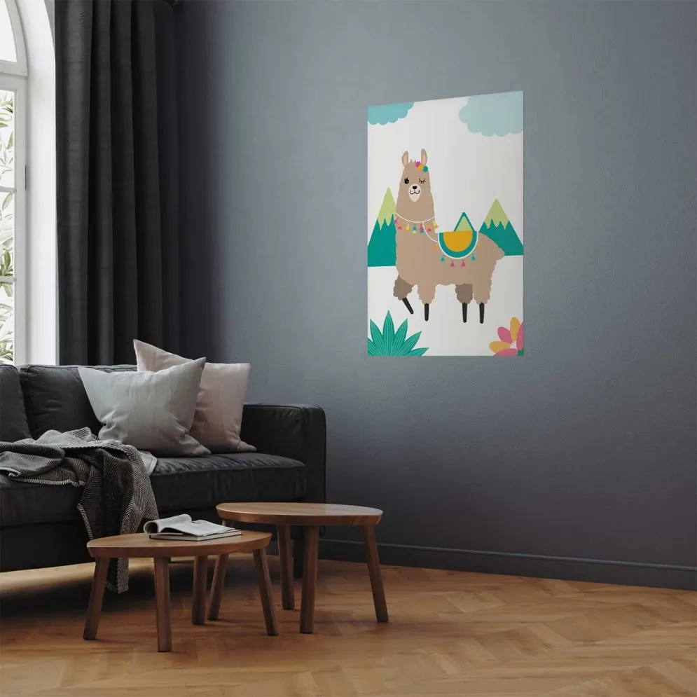 Plakat Niezwykła lama 60x90 cm bez ramy bez marginesu | MIRAT.