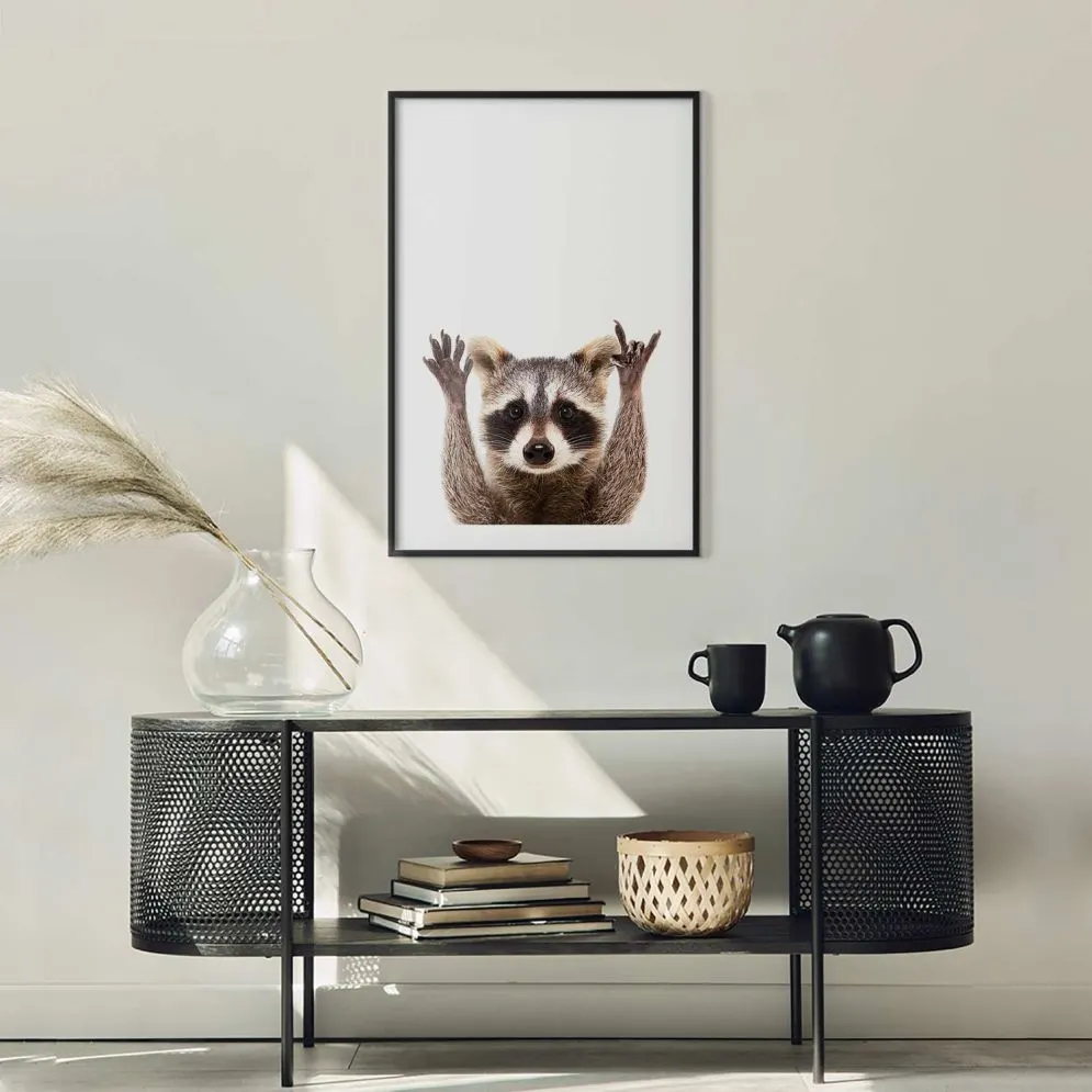 Plakat Szop 21x30 cm z ramą czarną z marginesem | MIRAT.