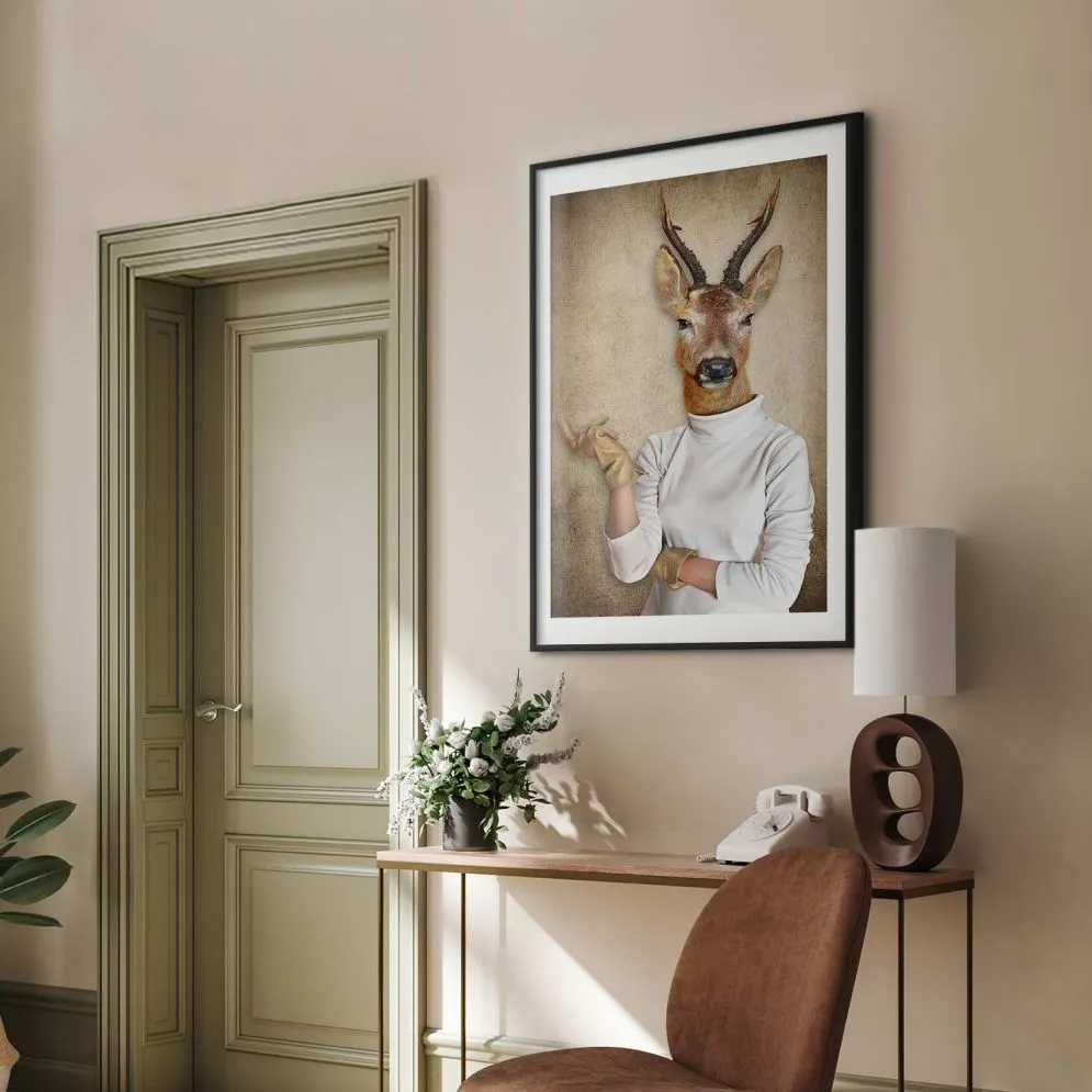 Plakat Pani domu 29,7x42 cm z ramą czarną z marginesem | MIRAT.