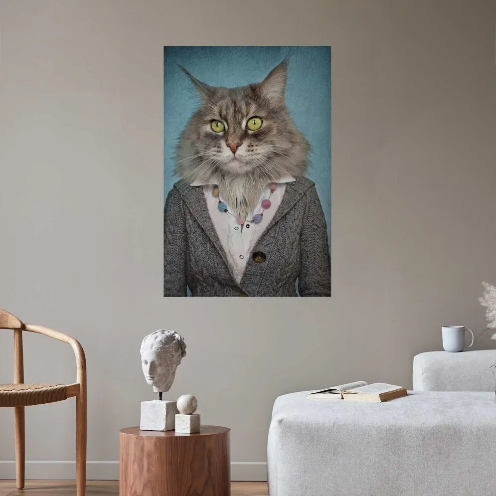 Plakat Pani kot 21x30 cm bez ramy bez marginesu | MIRAT.