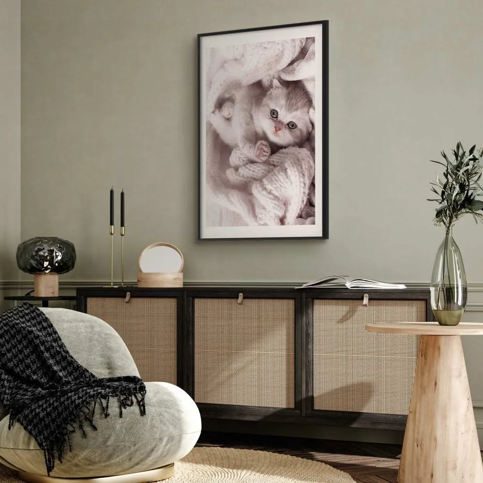 Plakat Miłośnik wypoczynku 21x30 cm z ramą czarną z marginesem | MIRAT.