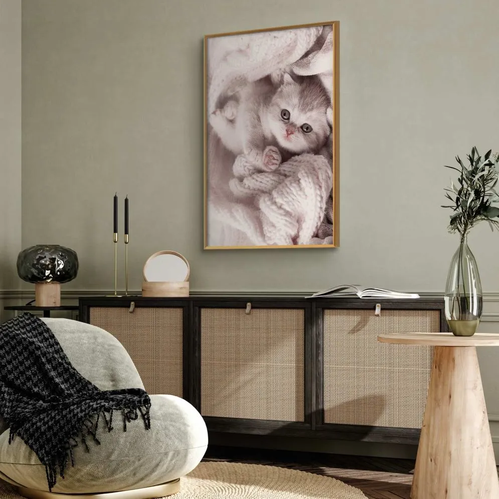 Plakat Miłośnik wypoczynku 40x60 cm z ramą złotą bez marginesu | MIRAT.