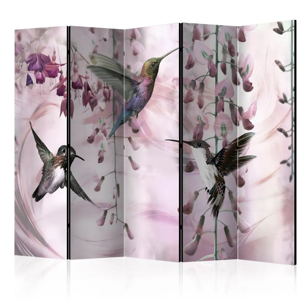Parawan akustyczny Zwierzęta 225x172 cm 5-częściowy szary | MIRAT.