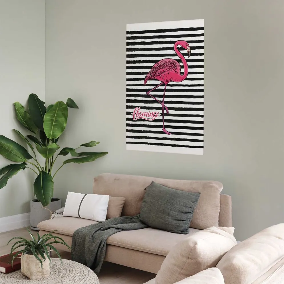 Plakat Flaming 29,7x42 cm bez ramy bez marginesu | MIRAT.