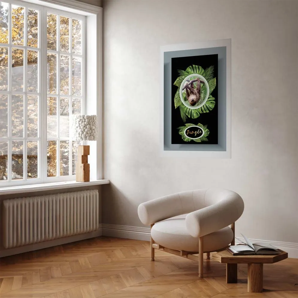 Plakat Leniwiec 21x30 cm bez ramy z marginesem | MIRAT.