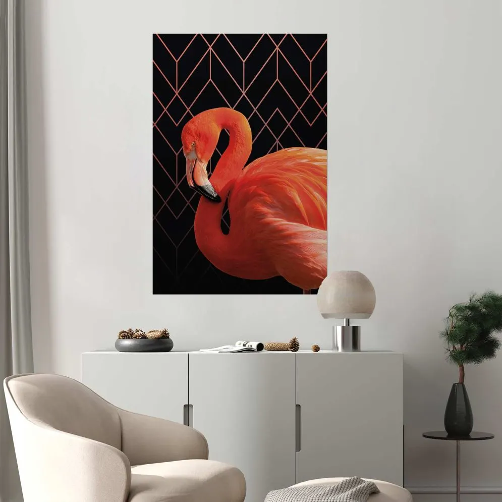 Plakat Flaming solo 21x30 cm bez ramy bez marginesu | MIRAT.